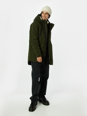 Parka d’hiver 'Callen' INDICODE JEANS en vert