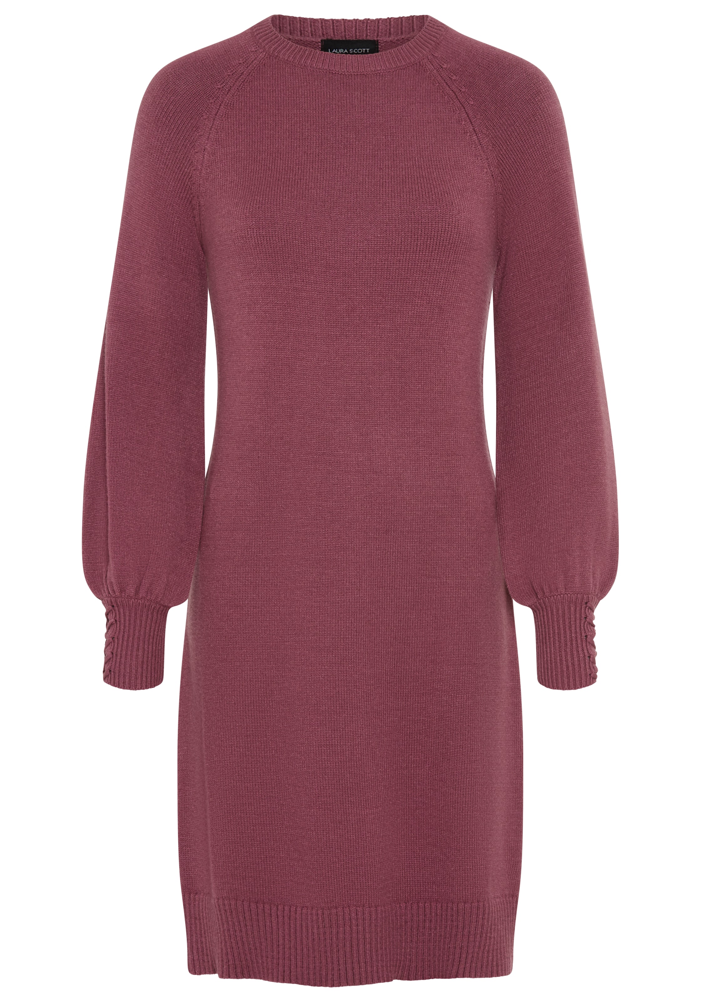 LAURA SCOTT Knitted dress in Pink: front