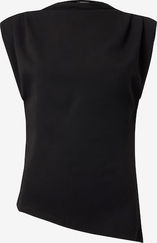 Anna Field Top in Schwarz: Vorderseite