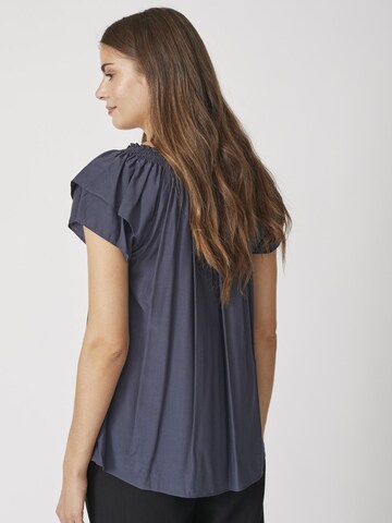 Chemisier 'Sunrise' co'couture en bleu