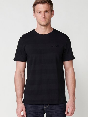 T-Shirt KOROSHI en noir : devant