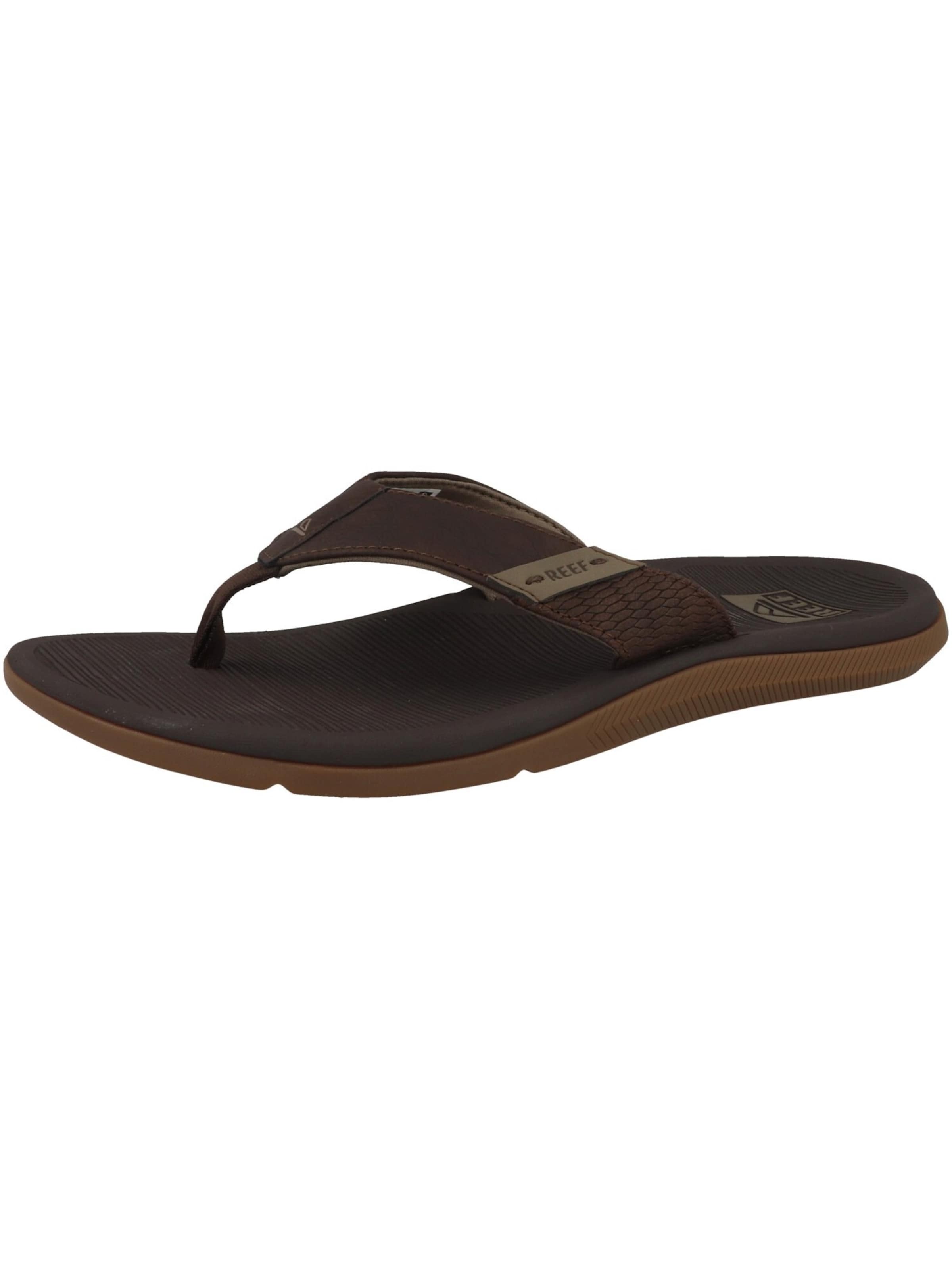 REEF Strand-/badschoen 'Santa Ana' in Bruin: voorkant