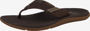 REEF T-Bar Sandals 'Santa Ana' in Brown: front