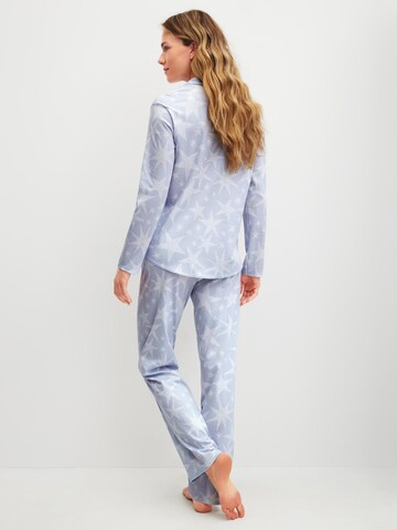 CALIDA Pyjama 'Winter Dreams'‌‌ in Weiß