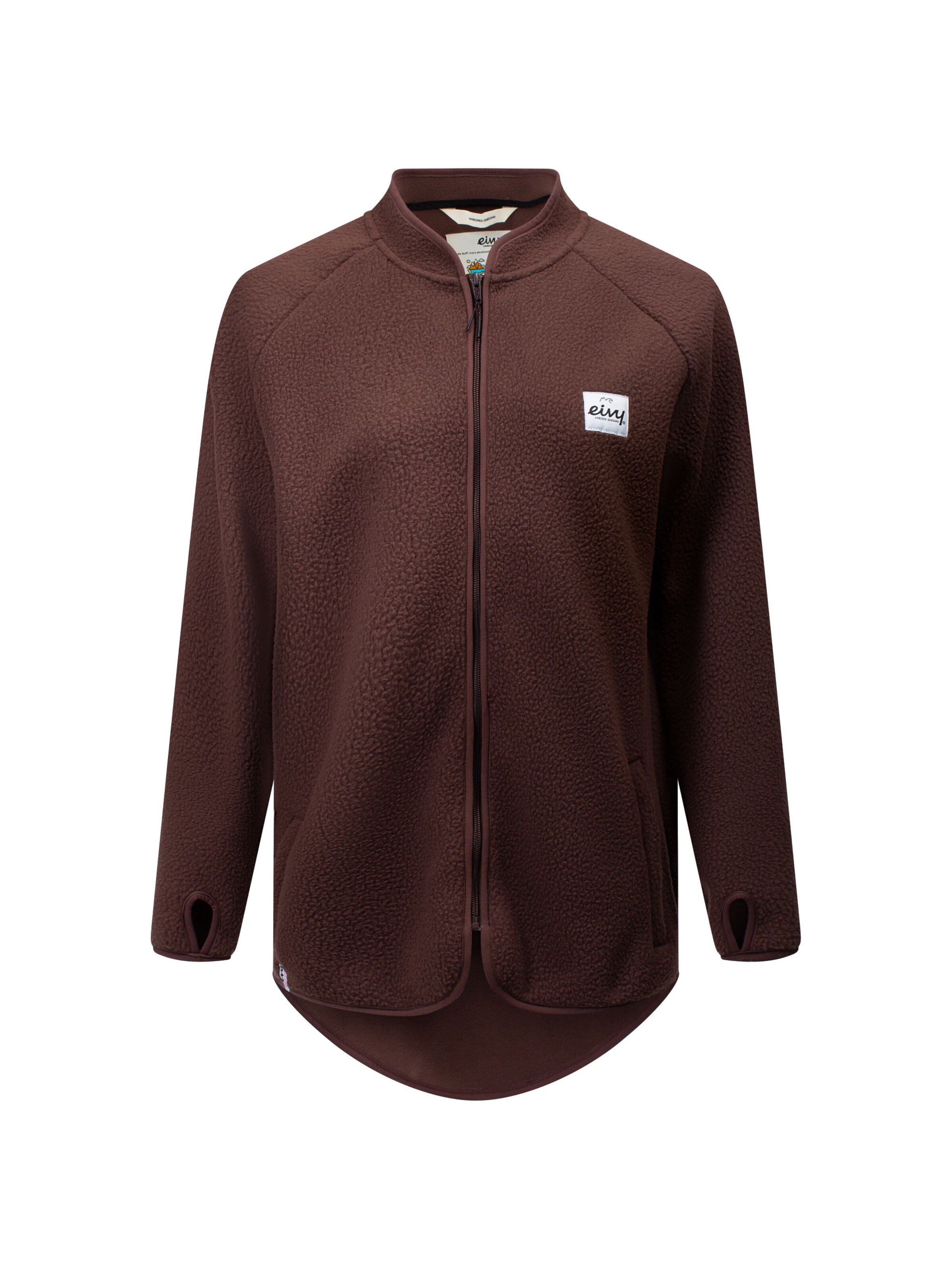Veste en polaire fonctionnelle Eivy en marron : devant