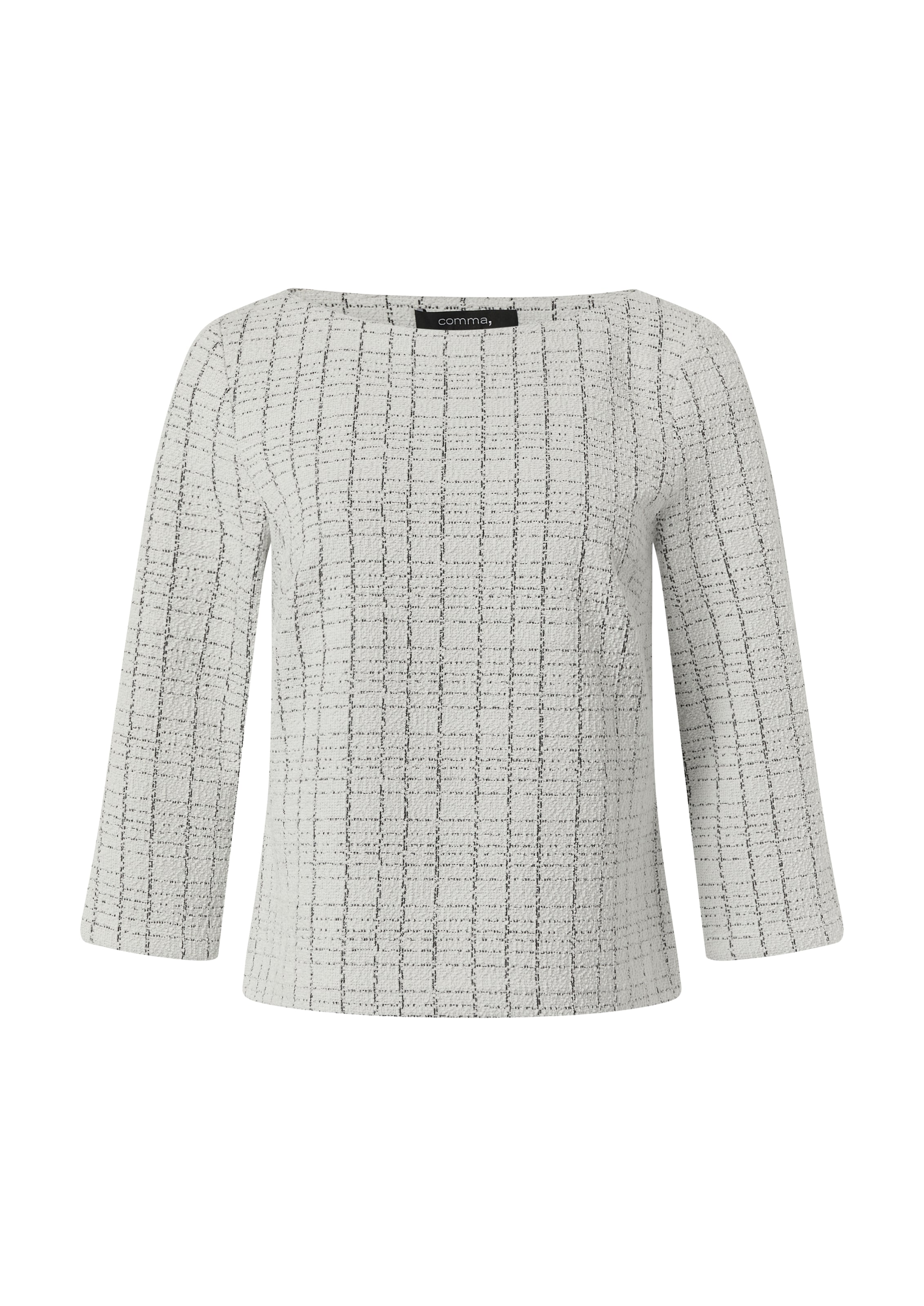 COMMA Koszulka w kolorze szary: przód