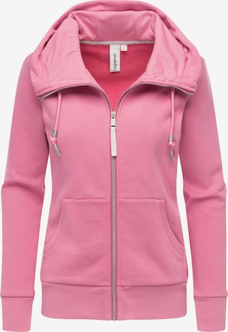 Veste de survêtement 'Neskia' Ragwear en rose : devant