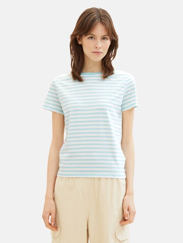TOM TAILOR DENIM - Camiseta en blanco: frente