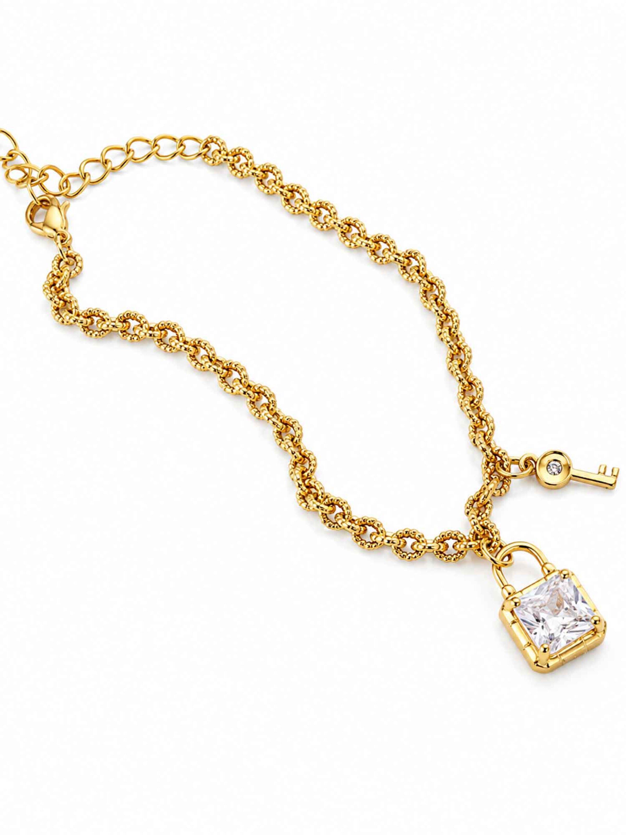 RteRme Armband 'Lock and Key Bracelet' in Goud