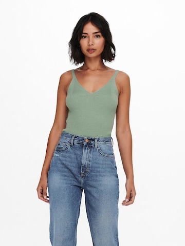 ONLY - Top de punto 'Lina' en verde: frente