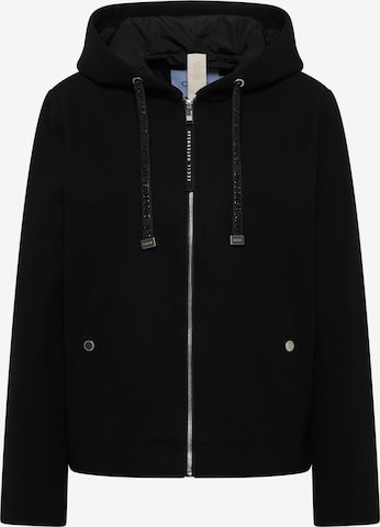CECIL Sweatjacke in Schwarz: Vorderseite