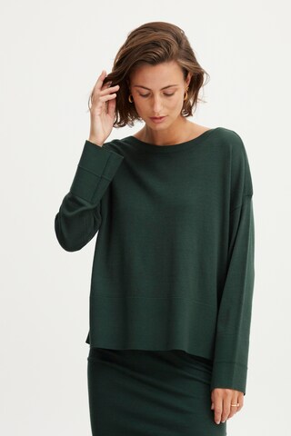 Fransa Sweater 'ALMA' in Green: front