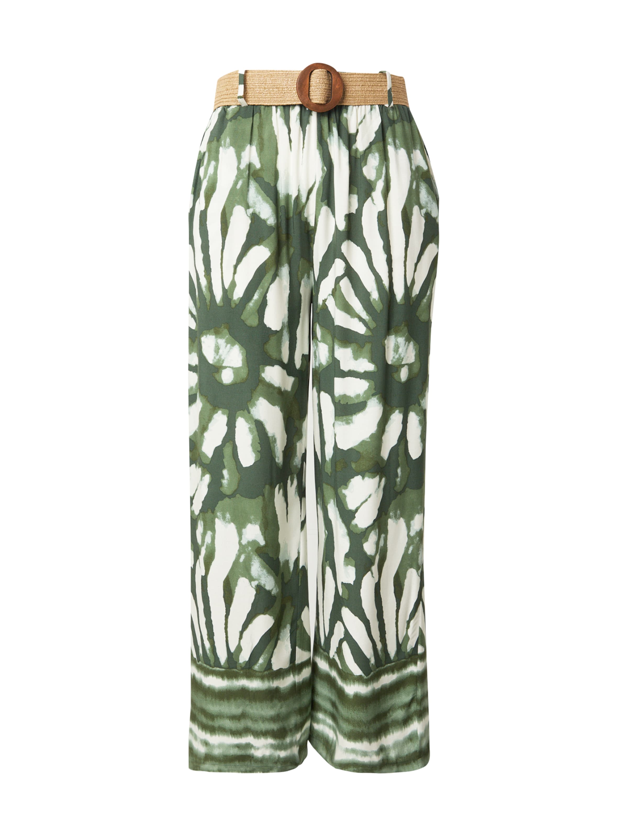 Z-OneLoosefit Hlače 'Ce44cili' - zelena boja: prednji dio