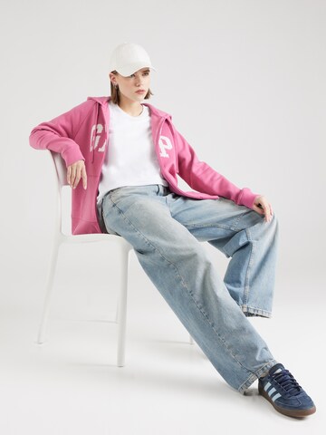 GAP Sweatjacke 'HERITAGE' in Pink