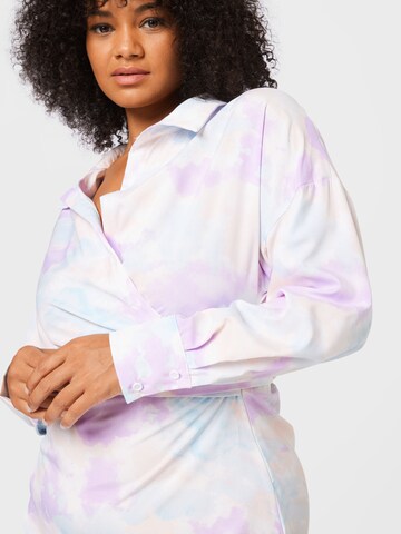 Missguided Plus Shirt dress in Mixed colours