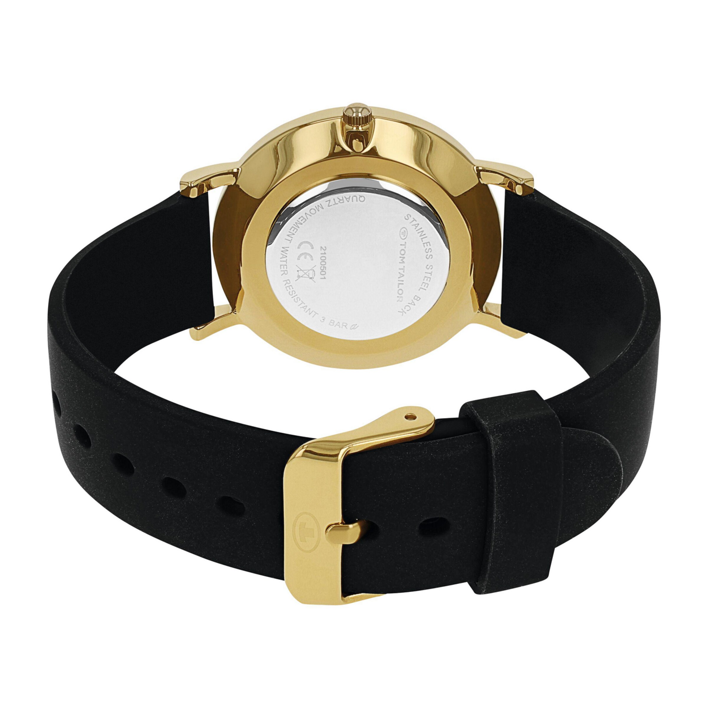 TOM TAILOR Uhr in Schwarz