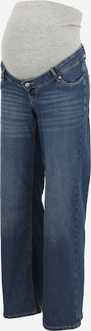 Only Maternity Wide Leg Farkut 'OLMHALLIE' värissä sininen: etupuoli