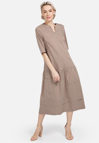 HELMIDGE Jurk in Beige: voorkant