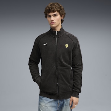 PUMA Sportjas 'Scuderia Ferrari T7' in Zwart: voorkant