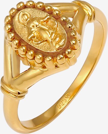 ELLI Ring 'Oval Marienbild' in Goud: voorkant