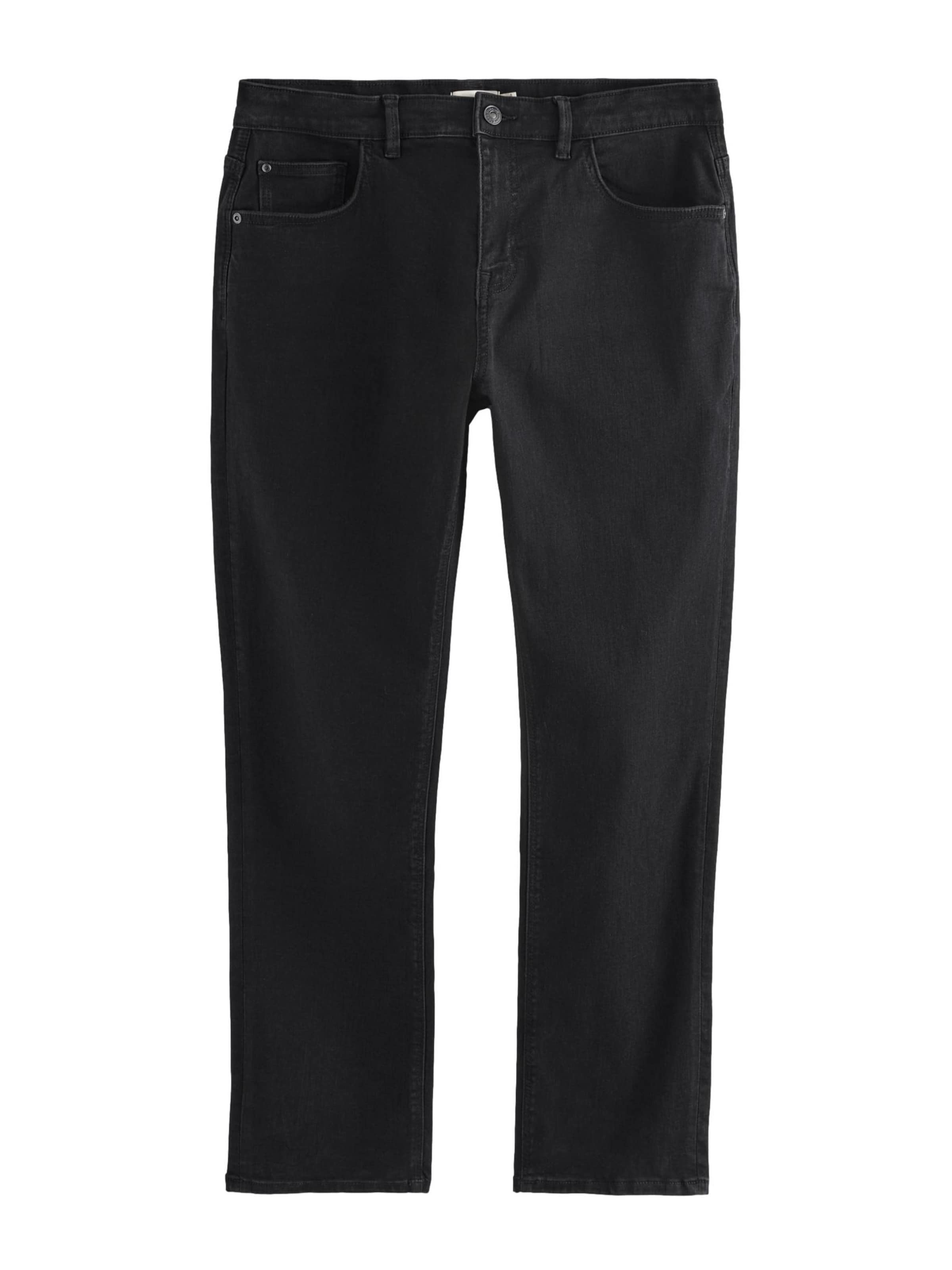 Coupe slim Jean 'Signature' Next en noir : devant