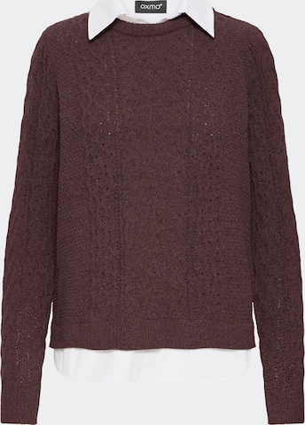 Oxmo - Pullover ' OXFSANVI PU 1 ' em castanho: frente