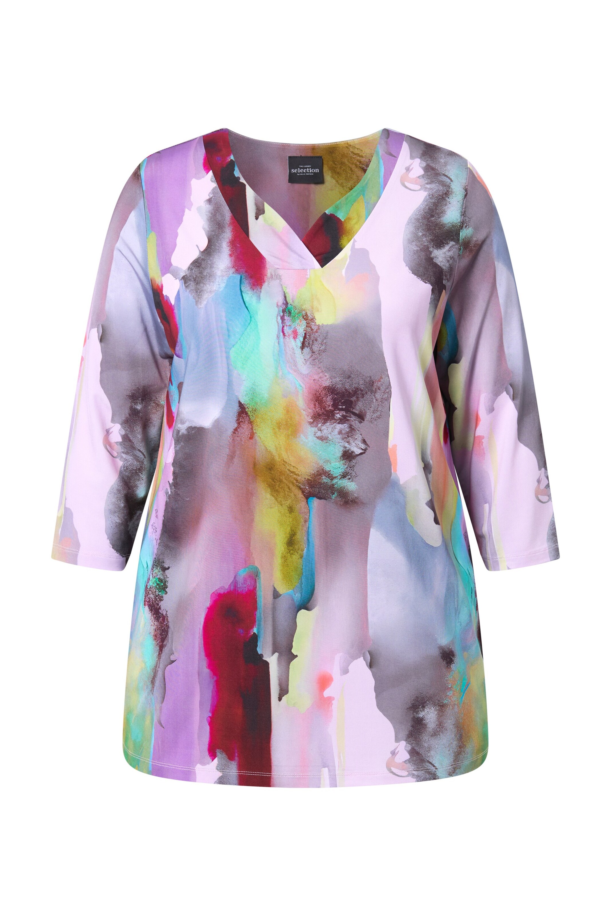 Ulla Popken Blouse in Gemengde kleuren: voorkant