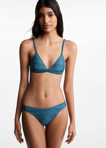 MANGO TEEN Triangle Bikini 'meri' in Blue: front