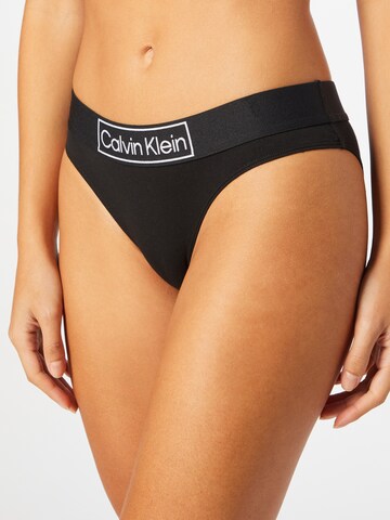 Slip 'Reimagine Heritage' de la Calvin Klein Underwear pe negru: față