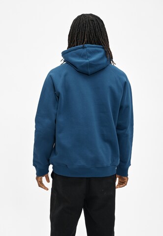 Cleptomanicx Sweatshirt 'Mask' in Blue
