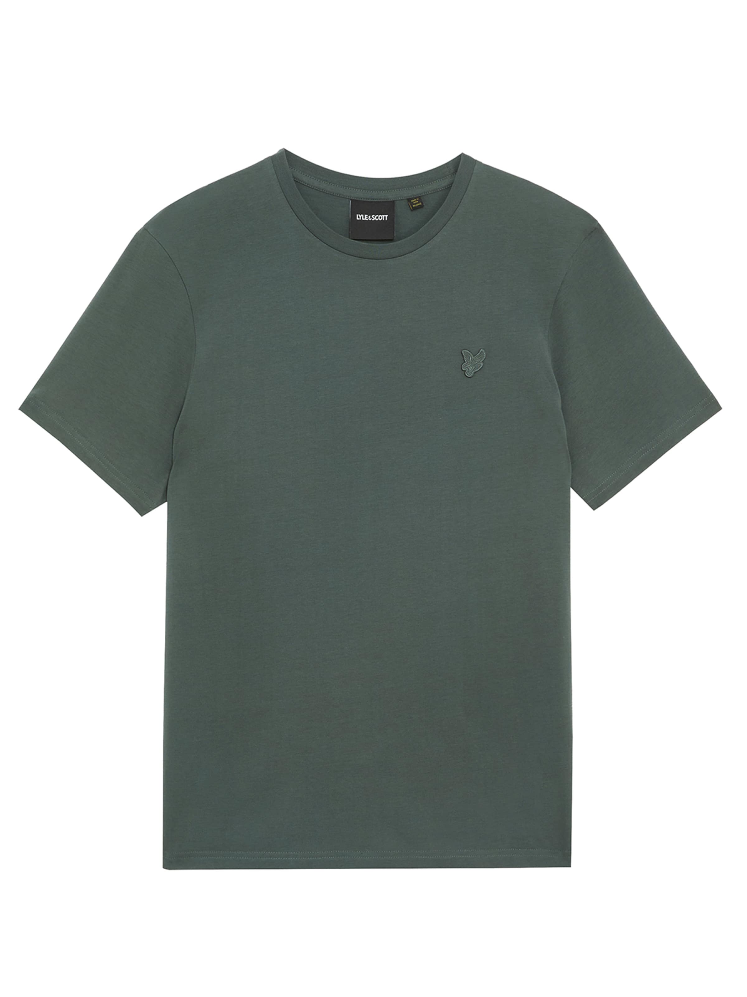 Lyle & Scott T-Shirt 'Tonal Eagle' in Grün: Vorderseite