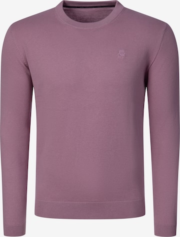 Pull-over ' 655000 ' Karl Lagerfeld en rose : devant