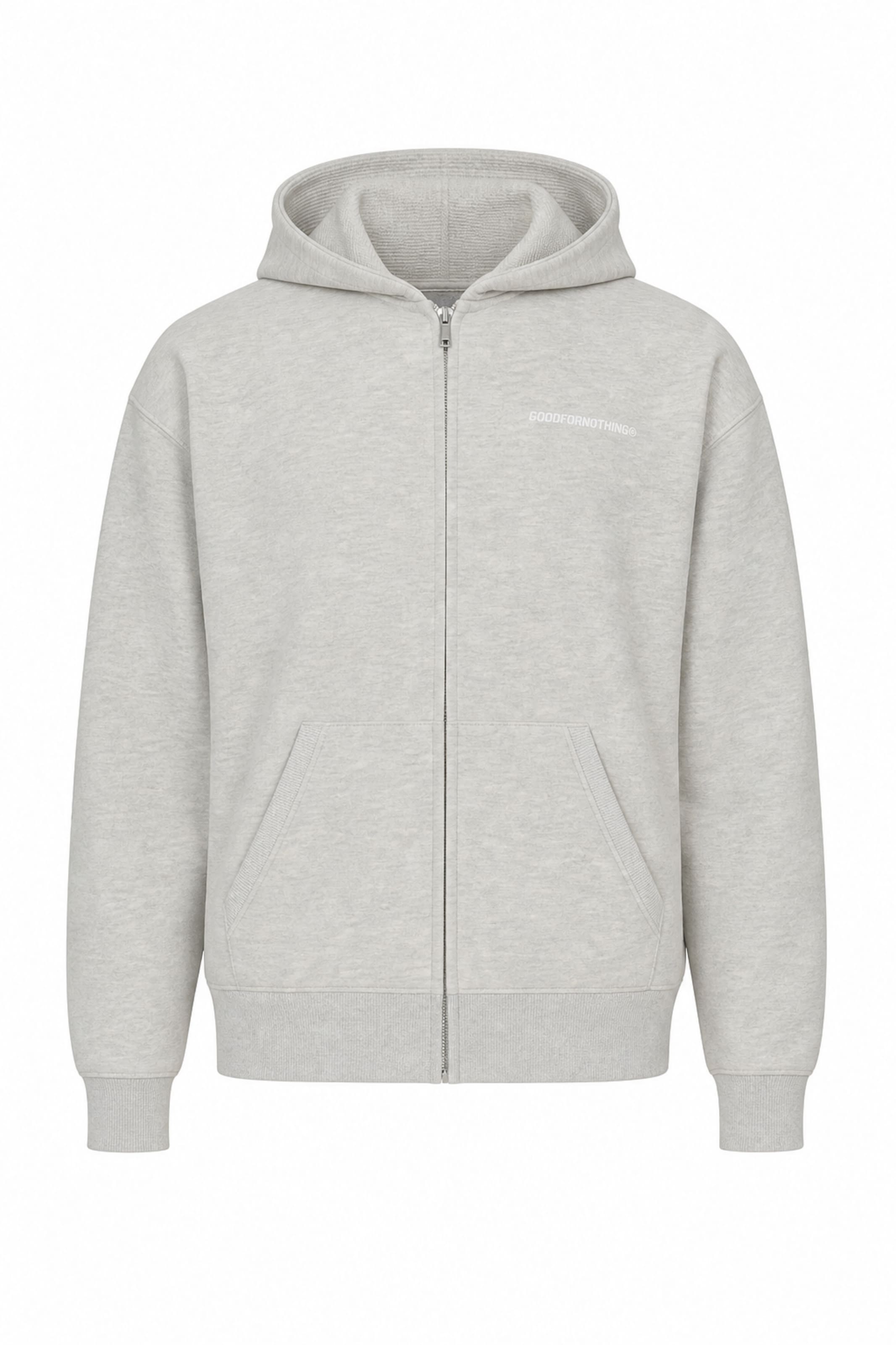 Good For Nothing Sweatjakke i grå: forside