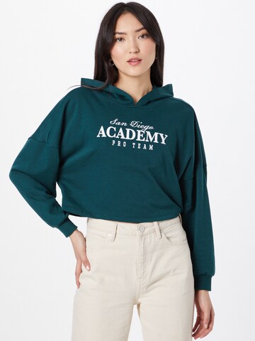 ONLY Sweatshirt 'RETRO' in Green: front