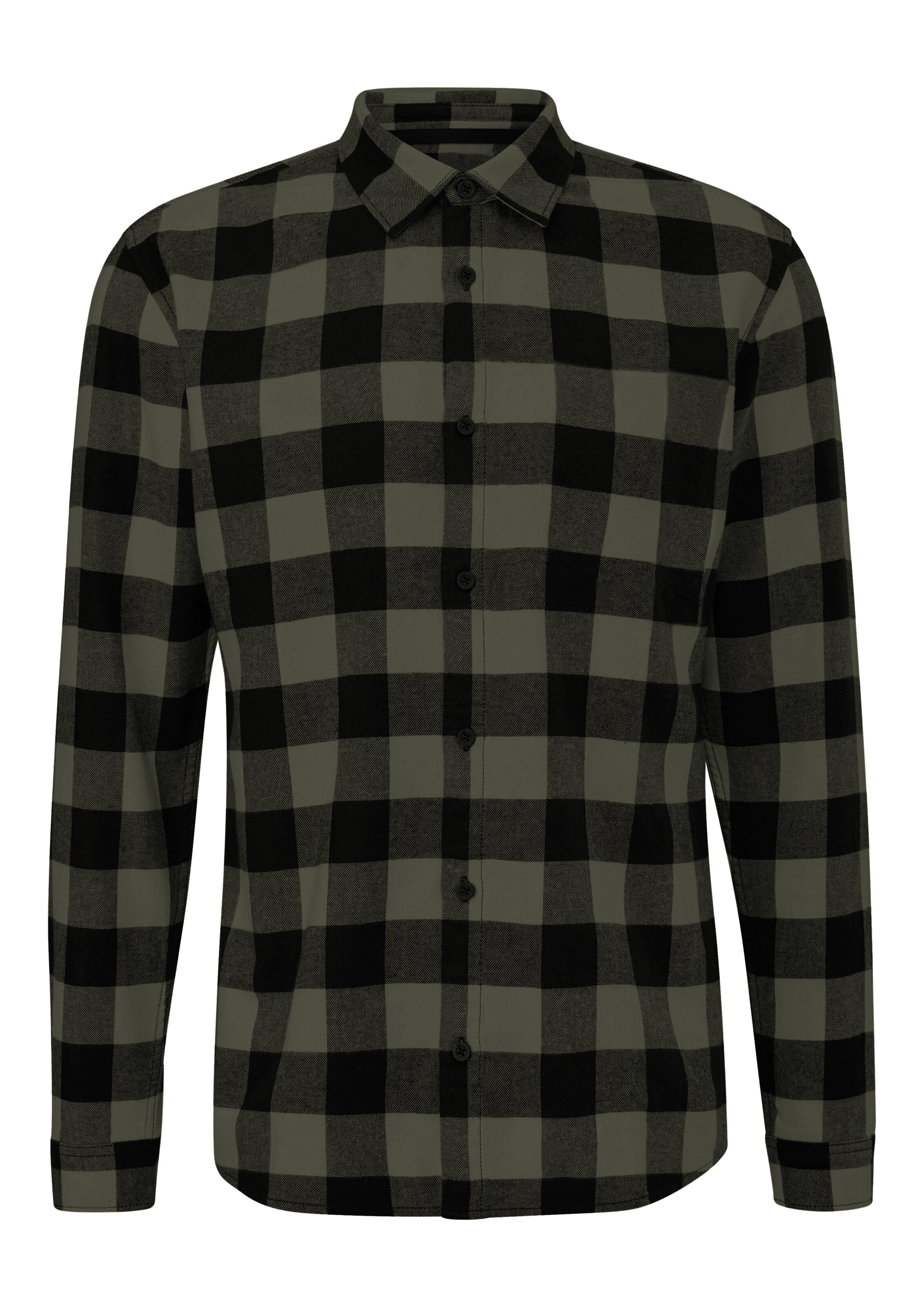 QS Button Up Shirt in Green: front