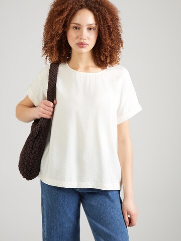 MSCH COPENHAGEN - Camiseta 'MSCHBasina Amab' en blanco: frente