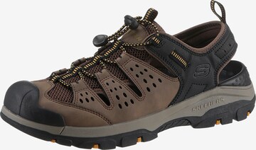 SKECHERS Hiking Sandals in Brown: front