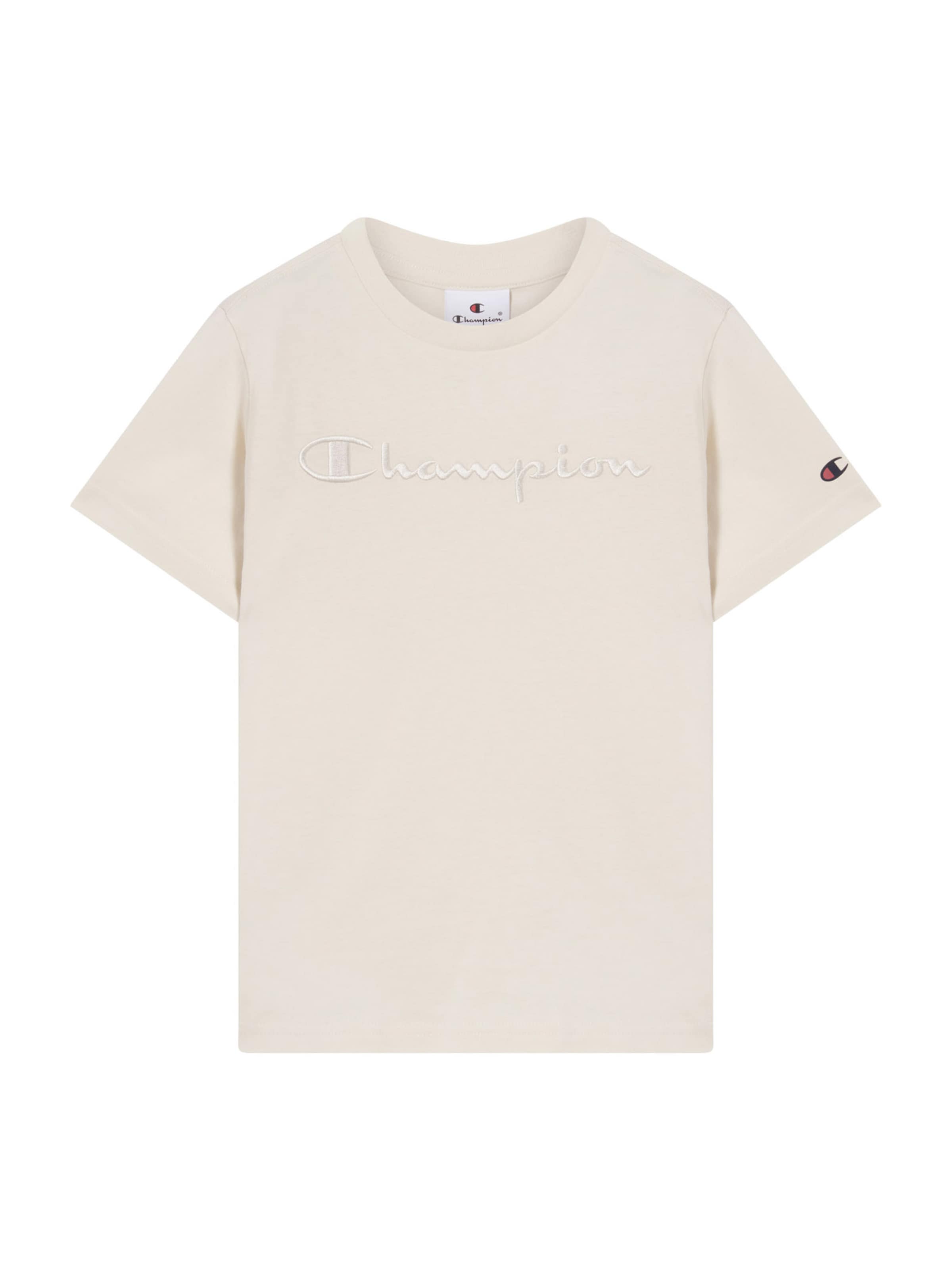 Champion Authentic Athletic Apparel Тениска в бяло: отпред