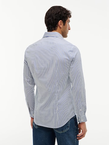TOMMY HILFIGER Slim fit Zakelijk overhemd 'New York' in Blauw