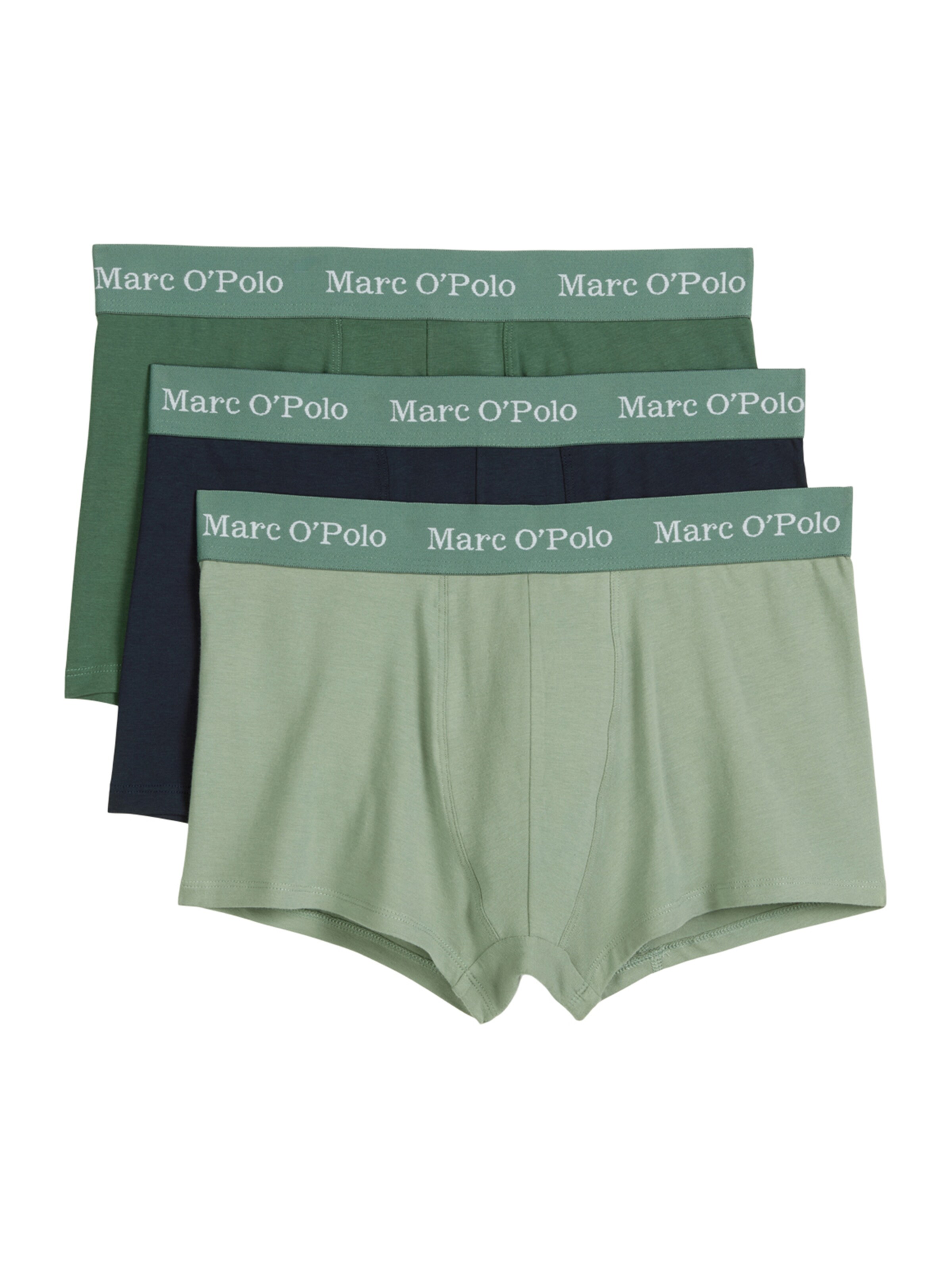 Marc O'Polo Boxershorts 'Trunk Essentials' in de kleur Mintgroen / Zwart, Productweergave