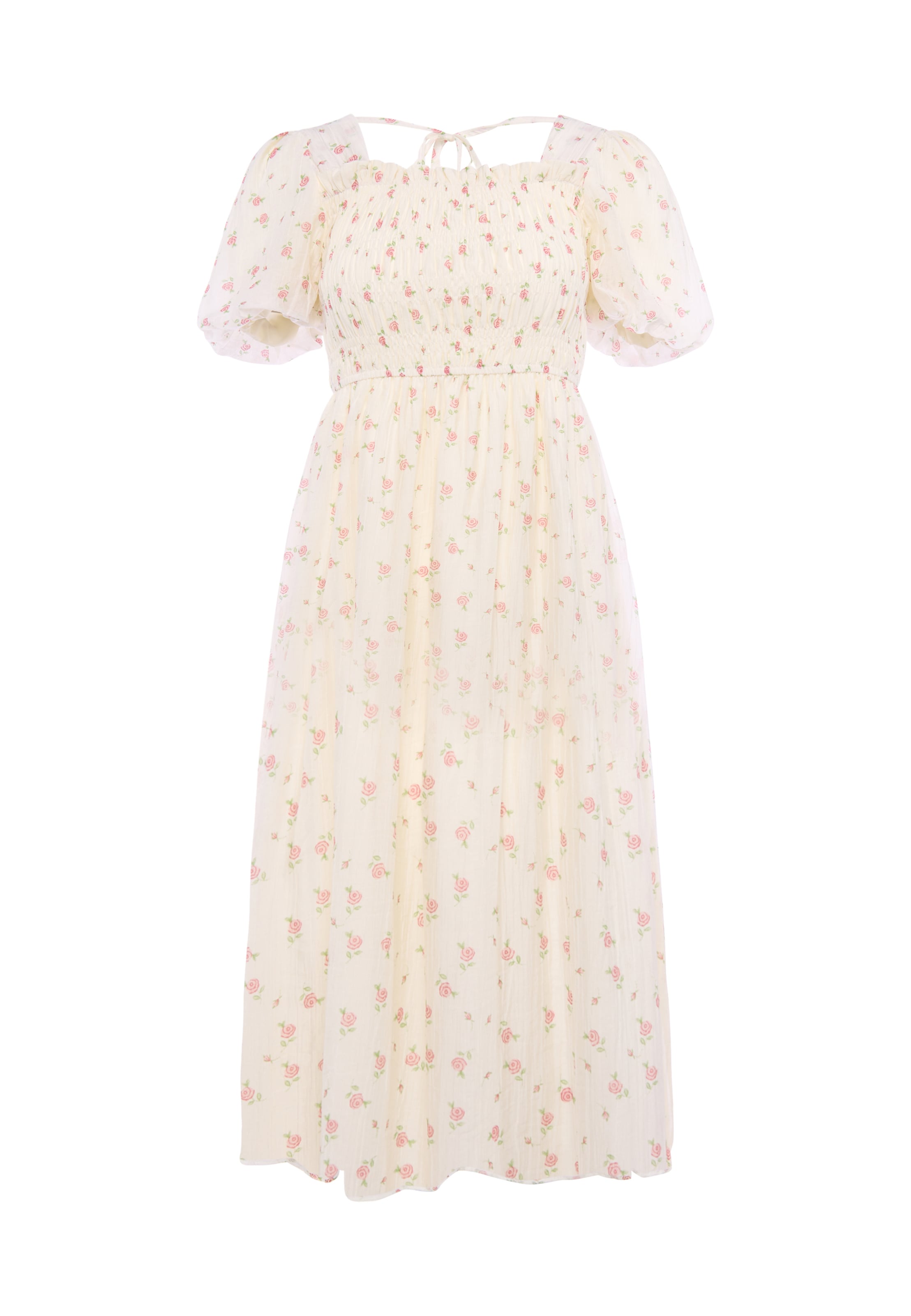 Usha Vestido 'Floral' em 32 em creme / verde claro / rosa escurecido, Vista do artigo