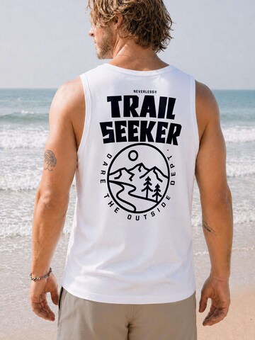 Neverless Shirt 'Trail Seeker'‌ in Weiß