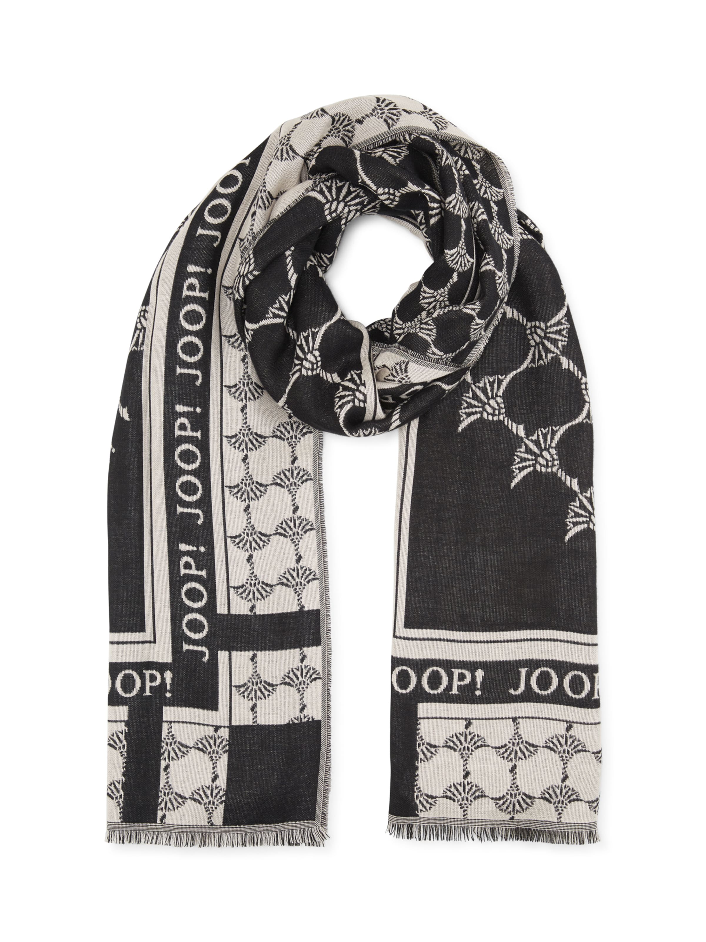 JOOP! Sjaal in Zwart: voorkant