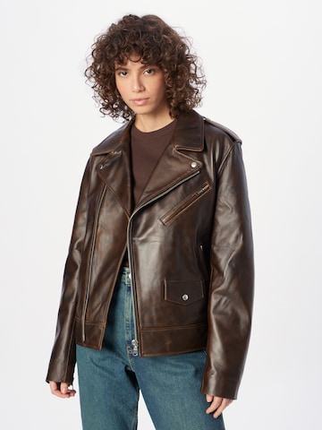 MEOTINE Between-Season Jacket 'BOWIE' in Brown: front