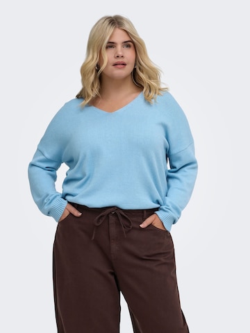 Pull-over 'CARMargareta' ONLY Carmakoma en bleu : devant