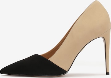 Kazar - Zapatos con plataforma en beige: frente