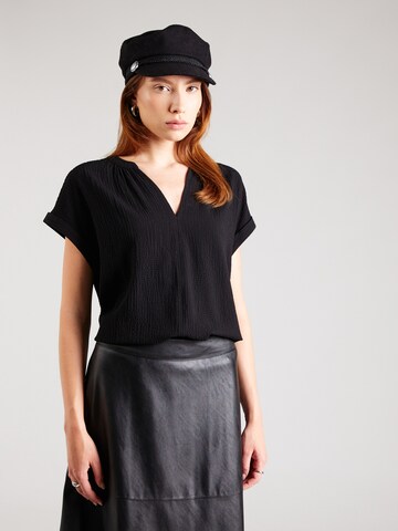 s.Oliver Blouse in Zwart: voorkant