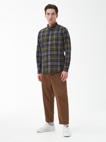 Barbour Regular Fit Hemd 'Edgar' in Grün
