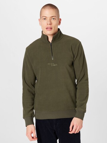 JACK & JONES Sweatshirt 'FRIDAY' in Green: front