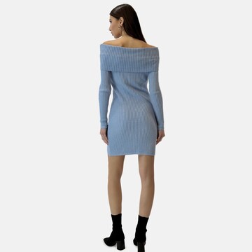 Robes en maille Elara en bleu